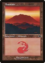 Matte Finish Dominaria Remastered Mountain ( #409 )