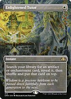 Matte Finish Dominaria Remastered Enlightened Tutor ( #412 )