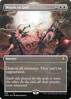 Matte Finish Dominaria Remastered Wrath of God ( #416 )