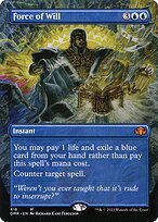 Matte Finish Dominaria Remastered Force of Will ( #418 )