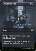 Matte Finish Dominaria Remastered Chainer's Edict ( #425 )