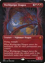 Matte Finish Dominaria Remastered Worldgorger Dragon ( #437 )