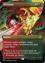 Matte Finish Dominaria Remastered Decimate ( #444 )