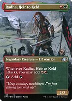 Matte Finish Dominaria Remastered Radha, Heir to Keld ( #446 )
