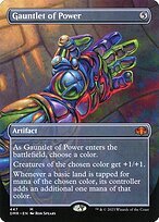 Matte Finish Dominaria Remastered Gauntlet of Power ( #447 )