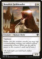 Matte Finish Dominaria United Benalish Faithbonder ( #7 )