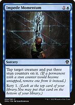Matte Finish Dominaria United Impede Momentum ( #54 )