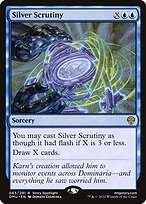 Matte Finish Dominaria United Silver Scrutiny ( #65 )