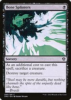 Matte Finish Dominaria United Bone Splinters ( #83 )