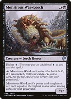 Matte Finish Dominaria United Monstrous War-Leech ( #98 )