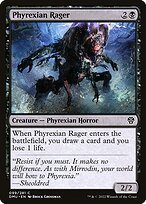 Matte Finish Dominaria United Phyrexian Rager ( #99 )