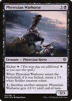 Matte Finish Dominaria United Phyrexian Warhorse ( #101 )