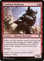 Matte Finish Dominaria United Coalition Warbrute ( #118 )