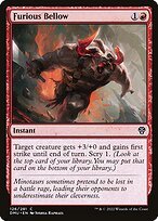 Matte Finish Dominaria United Furious Bellow ( #126 )