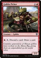 Matte Finish Dominaria United Goblin Picker ( #128 )