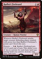 Matte Finish Dominaria United Radha's Firebrand ( #141 )