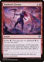 Matte Finish Dominaria United Warhost's Frenzy ( #151 )