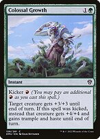 Matte Finish Dominaria United Colossal Growth ( #158 )