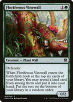 Matte Finish Dominaria United Floriferous Vinewall ( #163 )