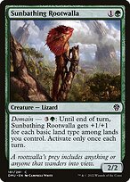 Matte Finish Dominaria United Sunbathing Rootwalla ( #181 )