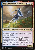 Matte Finish Dominaria United Najal, the Storm Runner ( #208 )