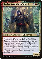 Matte Finish Dominaria United Radha, Coalition Warlord ( #211 )