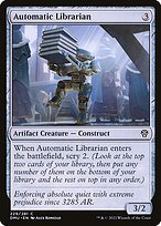 Matte Finish Dominaria United Automatic Librarian ( #229 )