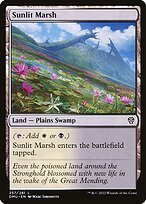 Matte Finish Dominaria United Sunlit Marsh ( #257 )