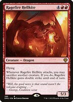 Matte Finish Dominaria United Ragefire Hellkite ( #285 )
