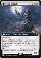 Matte Finish Dominaria United Defiler of Faith ( #385 )