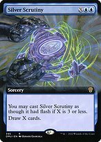 Matte Finish Dominaria United Silver Scrutiny ( #395 )