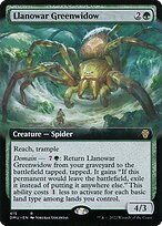 Matte Finish Dominaria United Llanowar Greenwidow ( #415 )