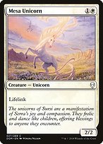 Glossy Finish Dominaria Mesa Unicorn ( #27 )