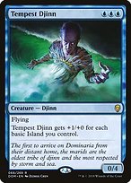 Glossy Finish Dominaria Tempest Djinn ( #68 )