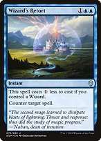 Glossy Finish Dominaria Wizard's Retort ( #75 )