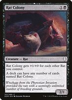Glossy Finish Dominaria Rat Colony ( #101 )