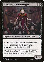 Glossy Finish Dominaria Whisper, Blood Liturgist ( #111 )