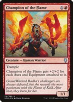 Glossy Finish Dominaria Champion of the Flame ( #116 )