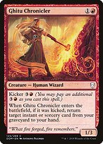 Glossy Finish Dominaria Ghitu Chronicler ( #125 )