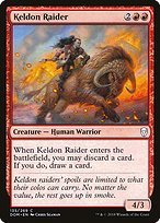 Glossy Finish Dominaria Keldon Raider ( #135 )