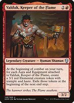 Glossy Finish Dominaria Valduk, Keeper of the Flame ( #148 )