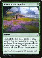 Glossy Finish Dominaria Adventurous Impulse ( #153 )
