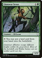 Glossy Finish Dominaria Llanowar Scout ( #170 )