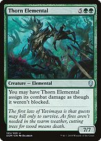 Glossy Finish Dominaria Thorn Elemental ( #185 )