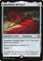 Glossy Finish Dominaria Blackblade Reforged ( #211 )