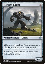 Glossy Finish Dominaria Howling Golem ( #218 )