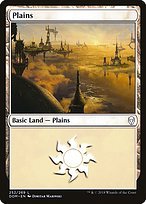 Glossy Finish Dominaria Plains ( #252 )