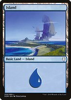 Glossy Finish Dominaria Island ( #255 )