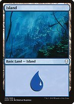 Glossy Finish Dominaria Island ( #256 )