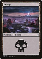 Glossy Finish Dominaria Swamp ( #258 )